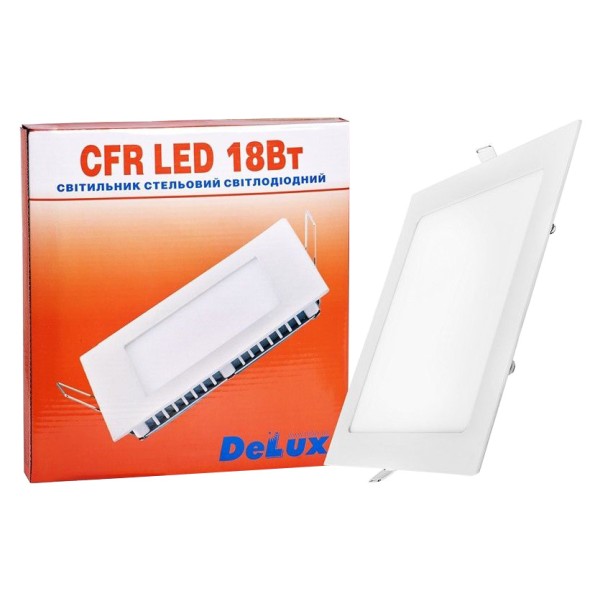 Светильник Delux CFR LED 18 4100К 18Вт 220В квадратный - фото №2