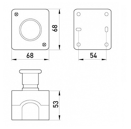 Пост управления с кнопкой-грибком, E.Next - фото №1
