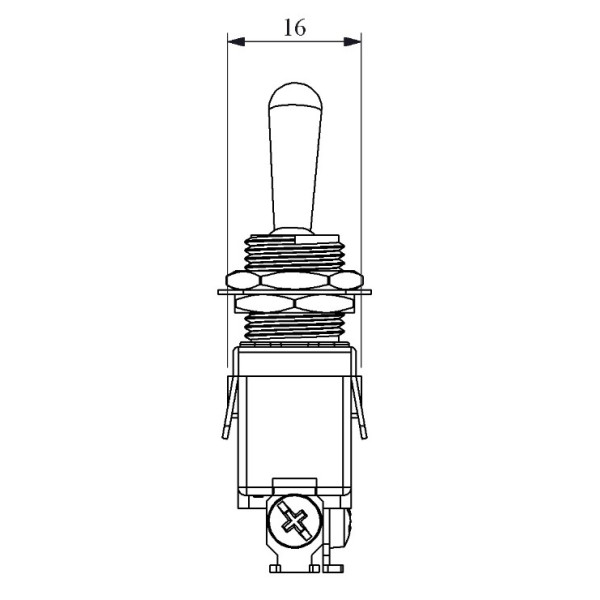 Тумблер EMAS MA112 ON-ON - фото №3