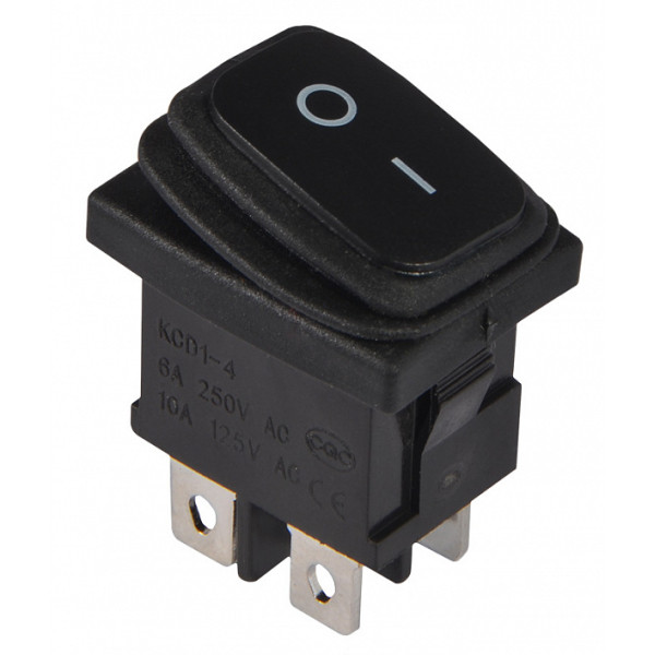 Переключатель Аско-Укрем KCD1-4-201W B/B (0-I) IP65 черный (A0140040063)