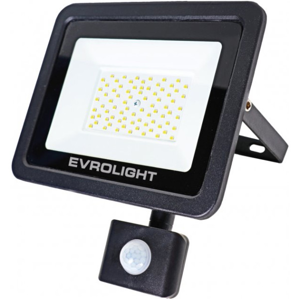 Светодиодный прожектор Evrolight FM-01D-50 50Вт 6400К с датчиком движения (57051)