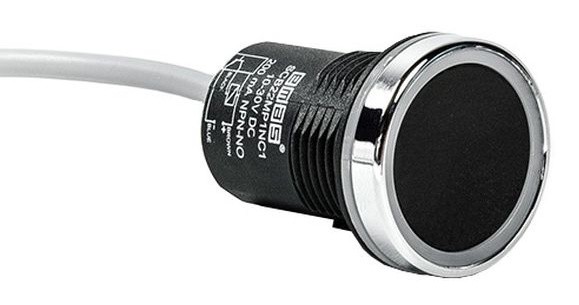 Кнопка EMAS SCB22MP1PC1 емкостная PNP (1НО) D=22мм 10-30В DC