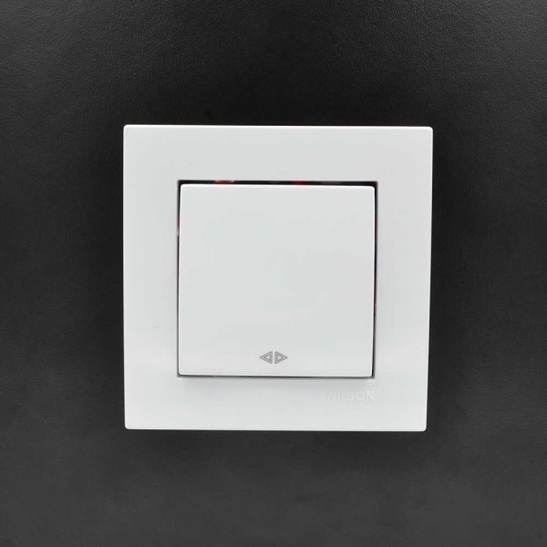 Вимикач Nilson Moda білий 1кл проміжний ( 21112010 ) - фото №5