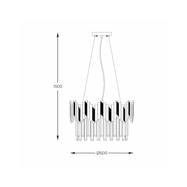 Люстра Zuma Line 2200018M Rotta E14 6x40W IP20 - фото №3