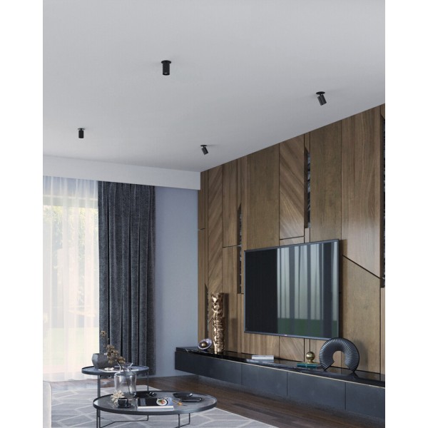 Точечный светильник Kanlux 29311 Chiro GU10 1x10W IP20 черный - фото №1