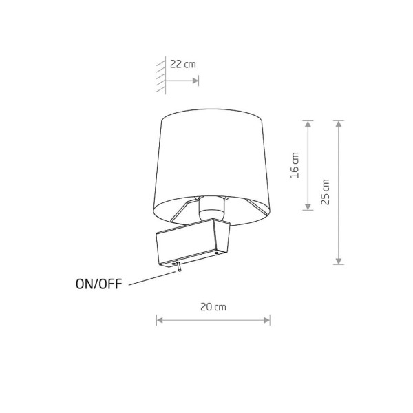 Бра, настенный светильник Nowodvorski 8197 Chillin Е27 1x40W IP20 Bl - фото №3