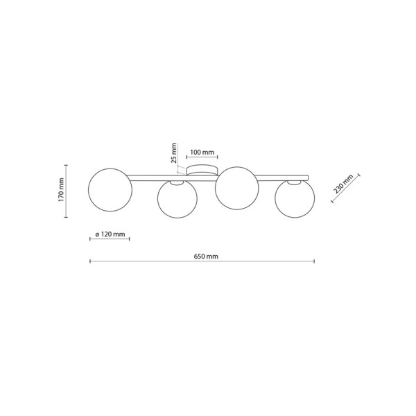 Люстра TK Lighting 10270 Estera G9 4x8W IP20 - фото №4