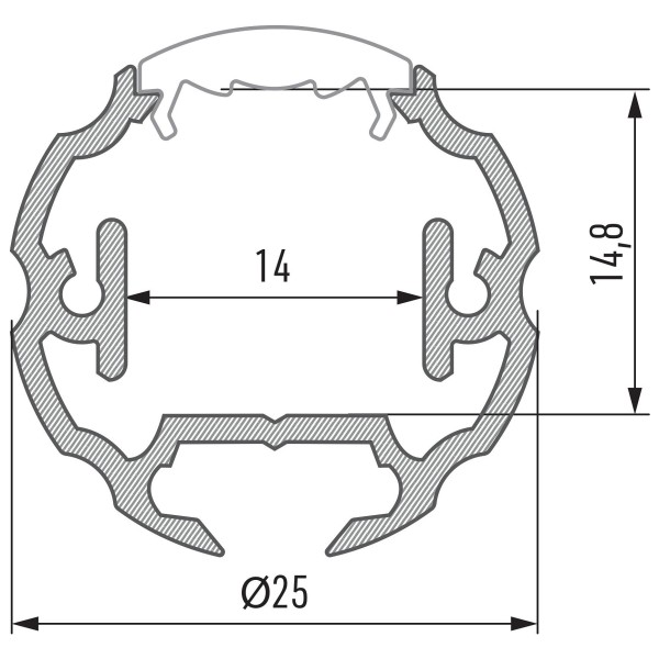 Профіль для світлодіодної стрічки Lumines COSMO алюміній - фото №5