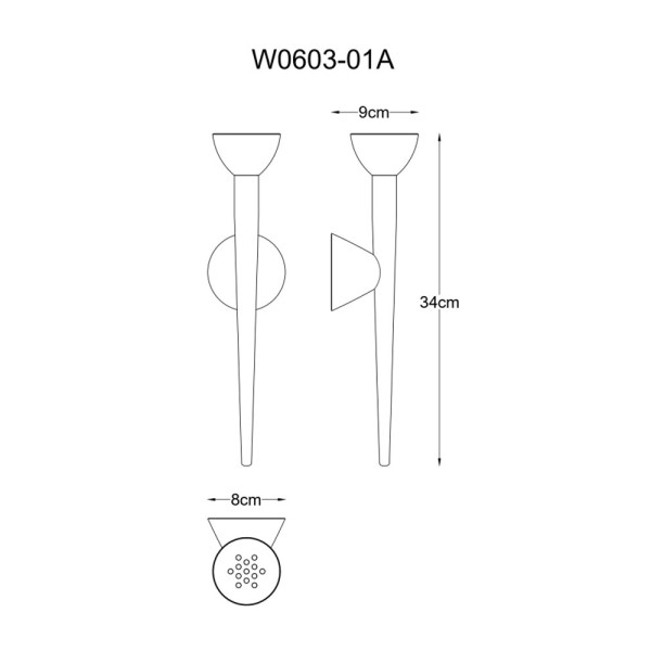 Бра, настенный светильник Zuma Line 5905316683143 Boston LED 1x1.5W 3000K 550Lm IP20 золотой - фото №1