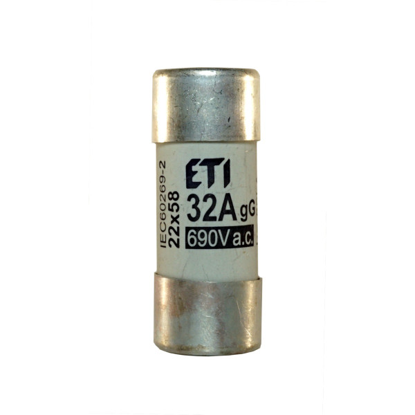 Запобіжник ETI 002640015 CH 22X58 gG 32A 690V
