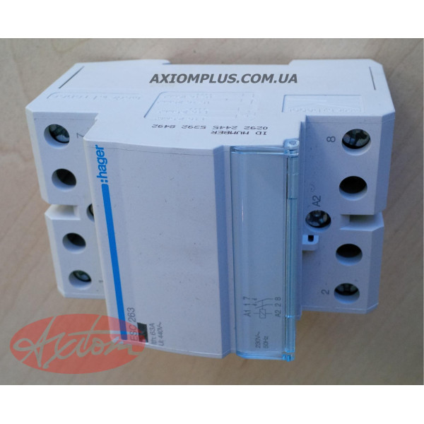 Контактор 63A ESC263 (2НО, 230В) 3м Hager - фото №1