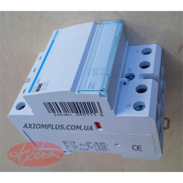 Контактор 63A ESC263 (2НО, 230В) 3м Hager - фото №2