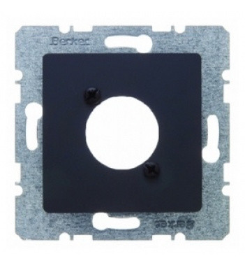 Накладка для XLR-цилиндрических электросоединителей D-серии, антрацит Berker B.3/B.7
