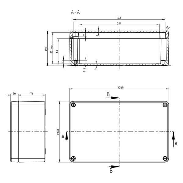 Металева монтажна коробка Spelsberg AL 2616-9 (sp15001201) IP66 - фото №3