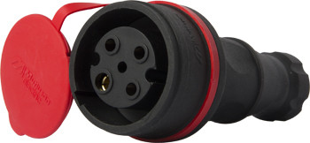 Силовой разъем на кабель E.Next e.socket.rubber.071.32