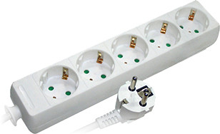 Подовжувач E.Next e.es.5.3.z.b 5 гнізд 3м з з/к (s042016)
