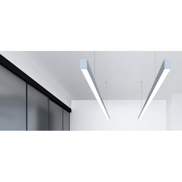 LED-профіль MLG підвісний LP35671 з розсіювачем, 2 метра - фото №4