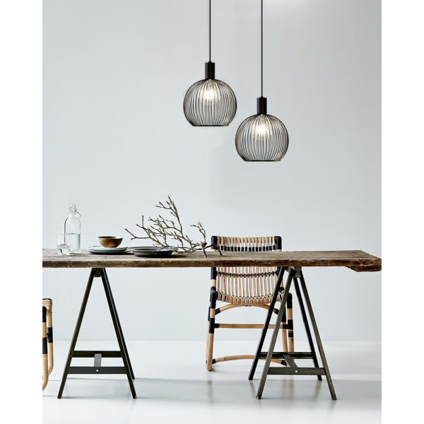 Подвесной светильник, люстра Nordlux 84243003 Aver E27 1x60W IP20 черный - фото №1