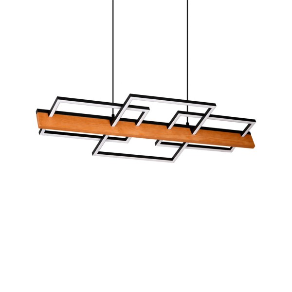 Подвесной светильник, люстра Goldlux 334336 Larysa LED 1x35W 4000K 4600Lm IP20 черный - фото №1