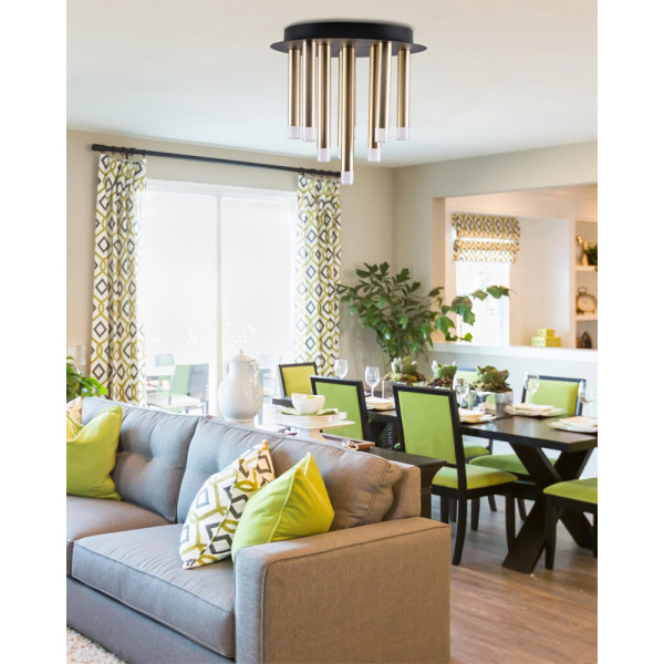 Люстра Goldlux 326645 Glam G9 9x8W IP20 Золотая - фото №3