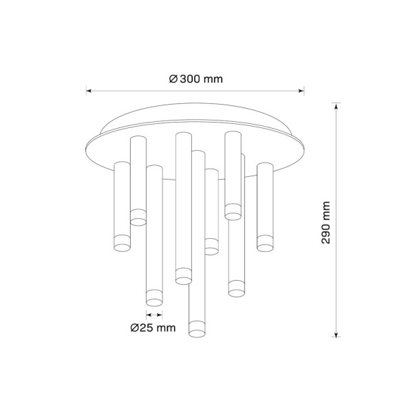Люстра Goldlux 326645 Glam G9 9x8W IP20 Золотая - фото №4