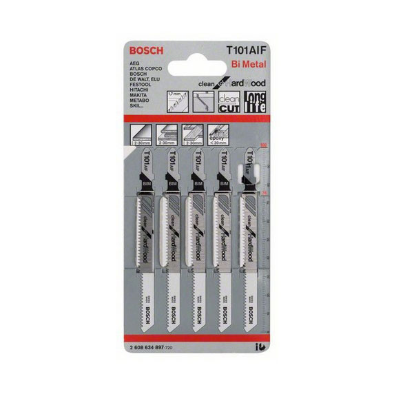 Лобзиковые пилки Bosch T101AIF (5шт)