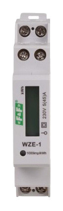 Однофазний електричний лічильник WZE-1, 45А - фото №1