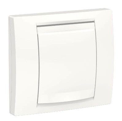 Однопостова рамка Schneider Electric NU044218 IP44 з кришкою (біла)