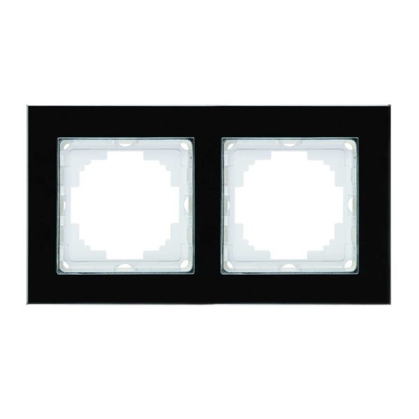 Рамка Nilson Alegra скло чорне 2-на ( 25BL0092 )