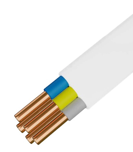 Кабель ВВГнг 5х1,5 білий GalKat (ГК000022836)