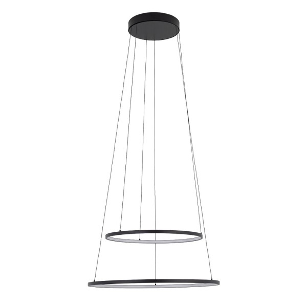 Люстра Nowodvorski Circolo Power 11647 LED 2x67W 3000K 3100Lm IP20 чорна - фото №4