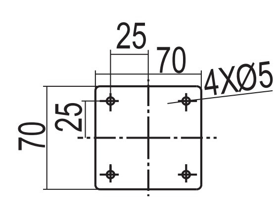Специальный кровельный держатель токоотвода DKC ND2332ZC высотой 400мм - фото №3