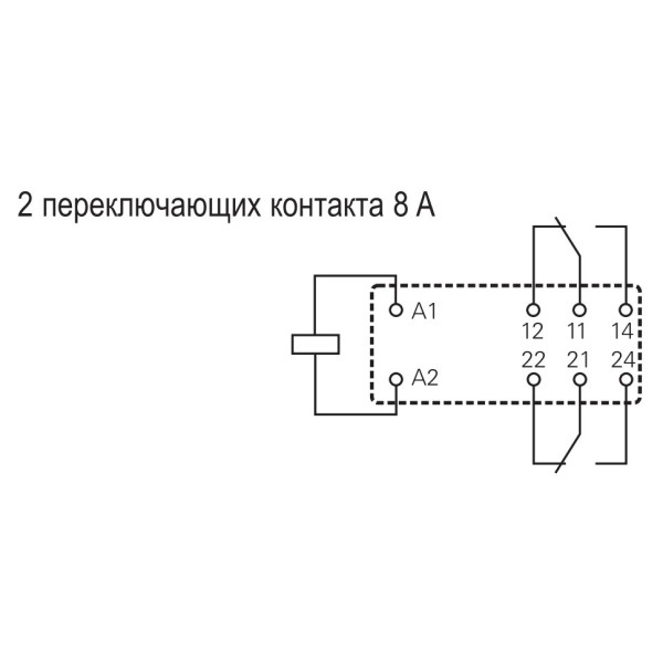 Інтерфейсне реле Schrack XT484T30 230В AC 8А - фото №4