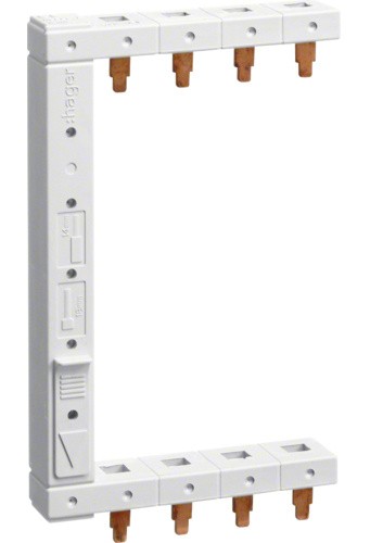 Вертикальна ліва фазна шина Hager KCF663L 3P+N 10мм² 2-ряди