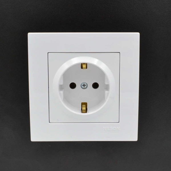 Розетка Nilson Moda біла 1-на з заземленням ( 21111017 ) - фото №5