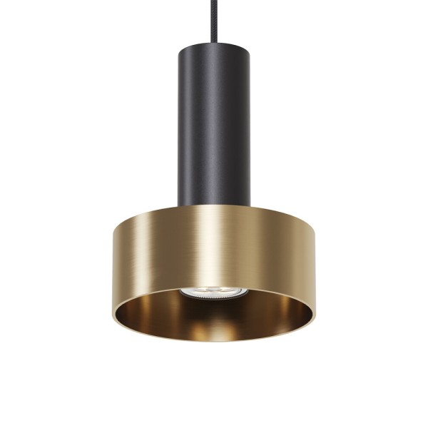 Подвесной светильник, люстра Kloodi PE-LORA148 GU10 BK/GD IP20 золотой - фото №1