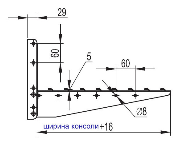 Консоль ML для проволочного лотка 400 мм DKC FC33833 - фото №1