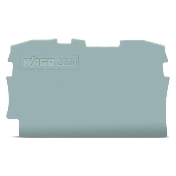 Торцева/проміжна пластина Wago 2000-1291 товщиною 0,7мм (сіра)