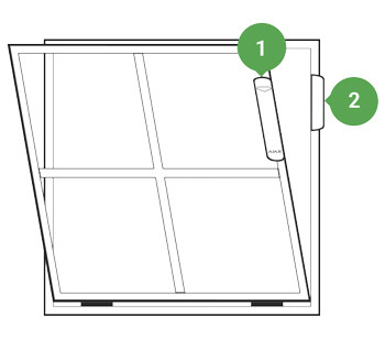 Беспроводной датчик открытия Ajax 1136 DoorProtect (белый) - фото №5