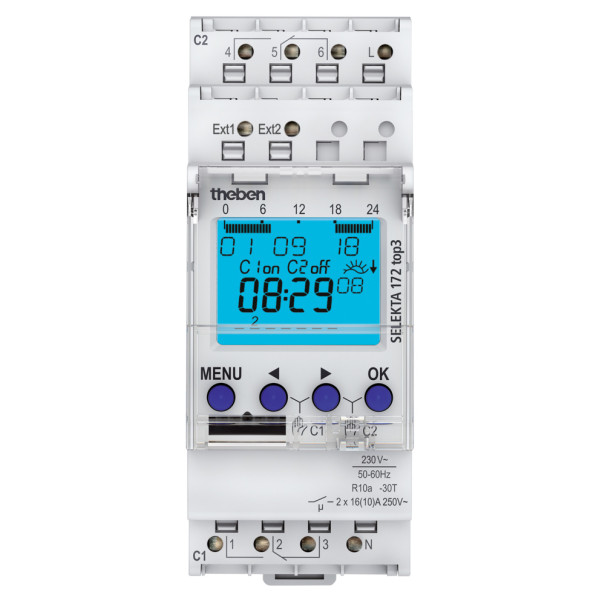 Астрономический таймер на DIN-рейку Theben SEL 172 top3