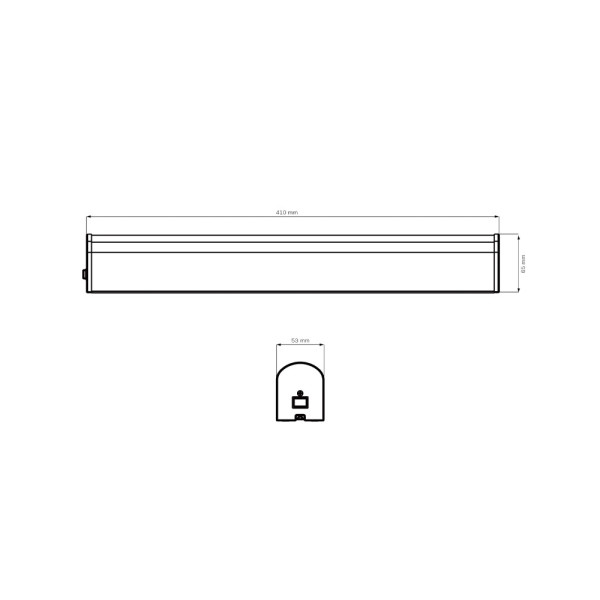 Светильник подсветка для зеркала Goldlux 328625 Alex Led 41 1x8W 4000K 1000Lm IP44 Черный - фото №2