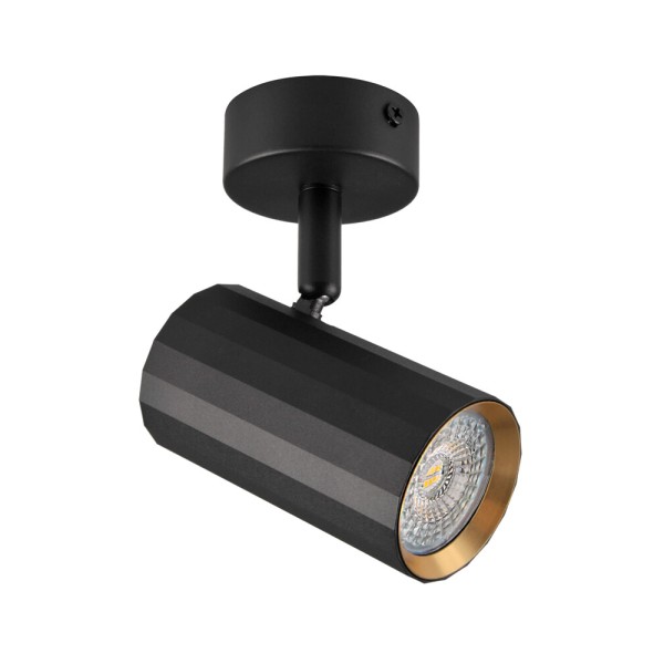 Світильник поворотний, спот Goldlux 323415 Nicea GU10 1x10W IP20 чорний - фото №2