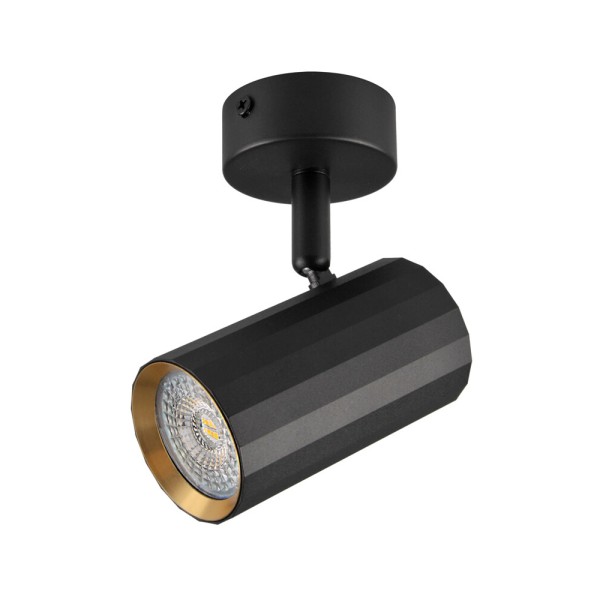 Світильник поворотний, спот Goldlux 323415 Nicea GU10 1x10W IP20 чорний - фото №3