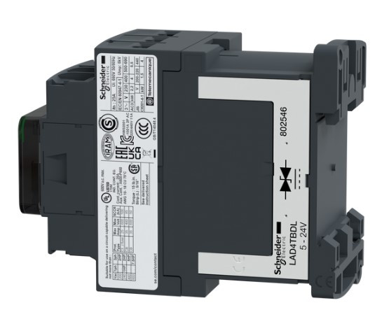 Контактор Schneider Electric LC1D09BD 3Р 9A НО+НЗ 24В (с модулем угнетения переходных процессов) - фото №3