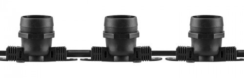 Черная светодиодная гирлянда Feron CL50-8 «Белт-лайт» (6493) 230В 5м для ламп с цоколем Е27 IP65 - фото №2