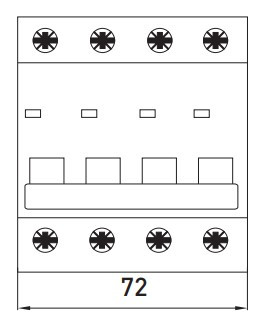 Модульный автоматический выключатель E.Next e.mcb.stand.60.4.C10 4р 10А C (s002146) - фото №5
