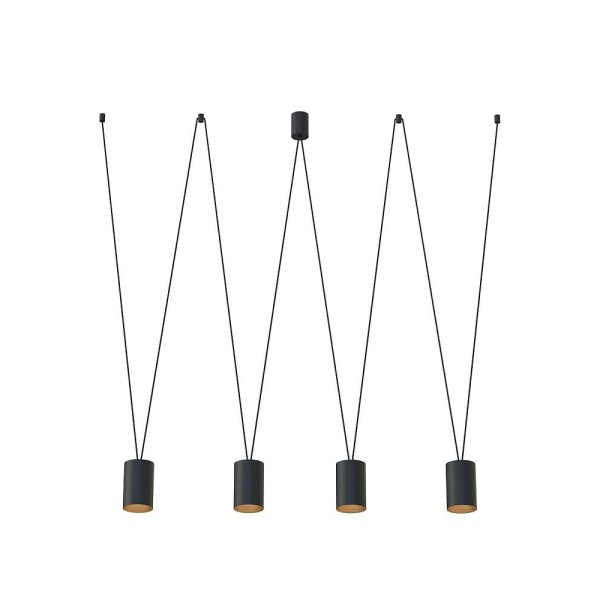 Подвесной светильник, люстра Nowodvorski 7814 More Tone GU10 4x10W IP20 черный