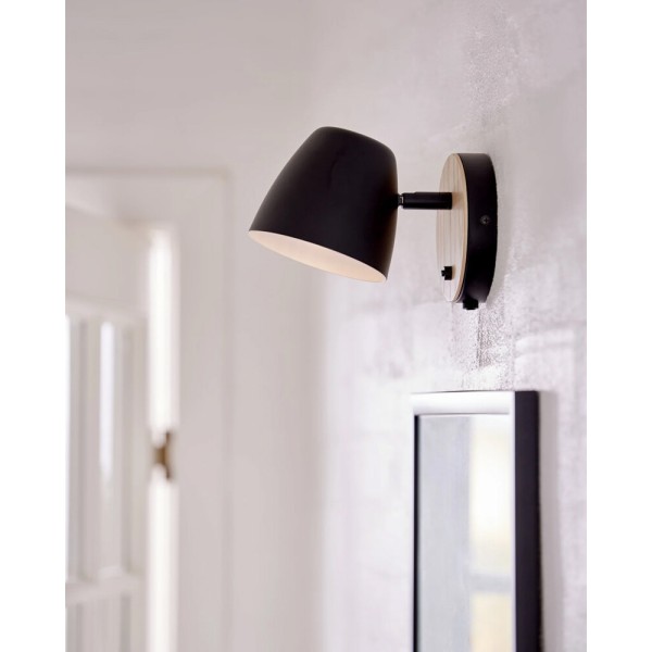 Бра, настінний світильник Nordlux 2112631003 Theo GU10 1x35W IP20 чорний - фото №1