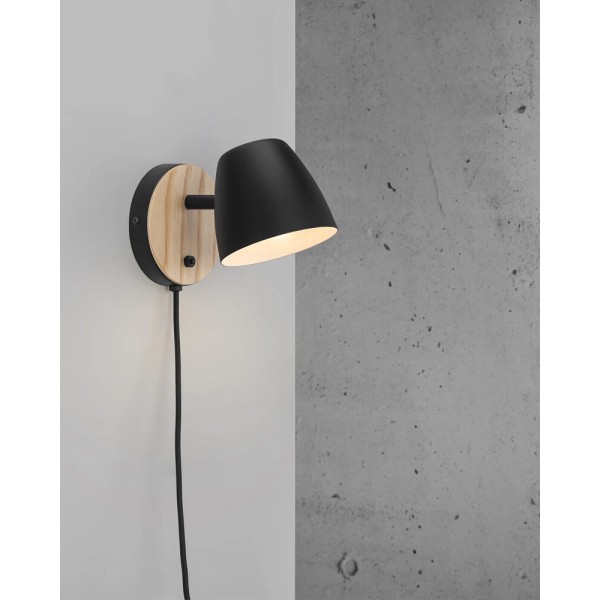 Бра, настінний світильник Nordlux 2112631003 Theo GU10 1x35W IP20 чорний - фото №2