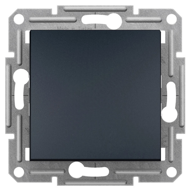 Вимикач 2-полюсний без рамки, антрацит Asfora, EPH0200171